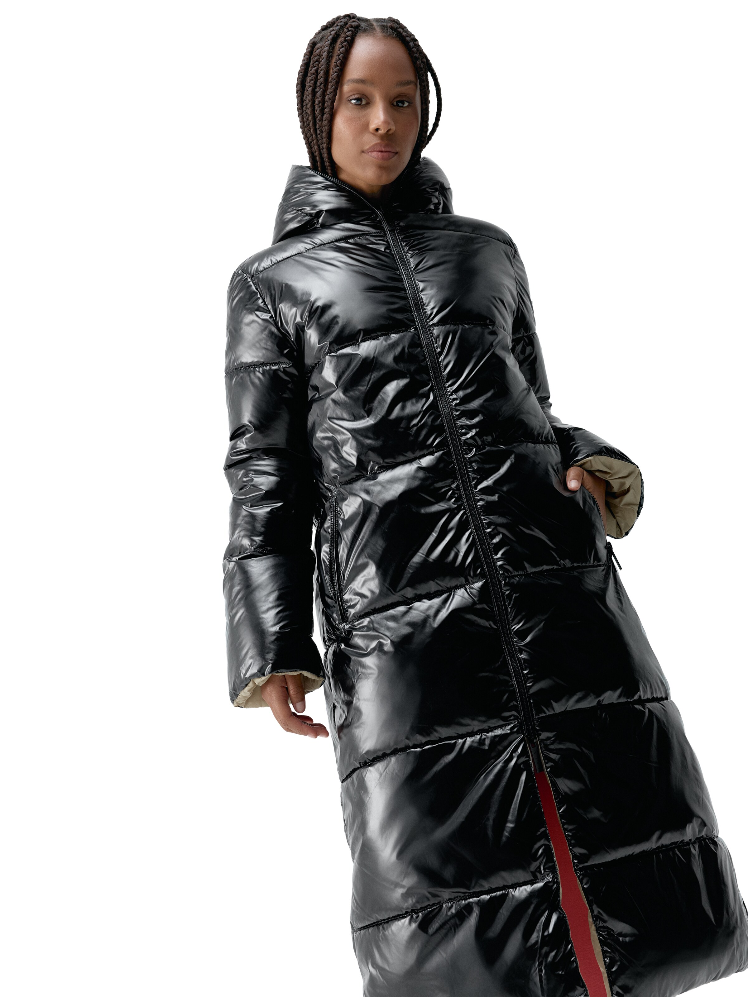 Born Living Yoga Winter coat 'Naidine' in Beige