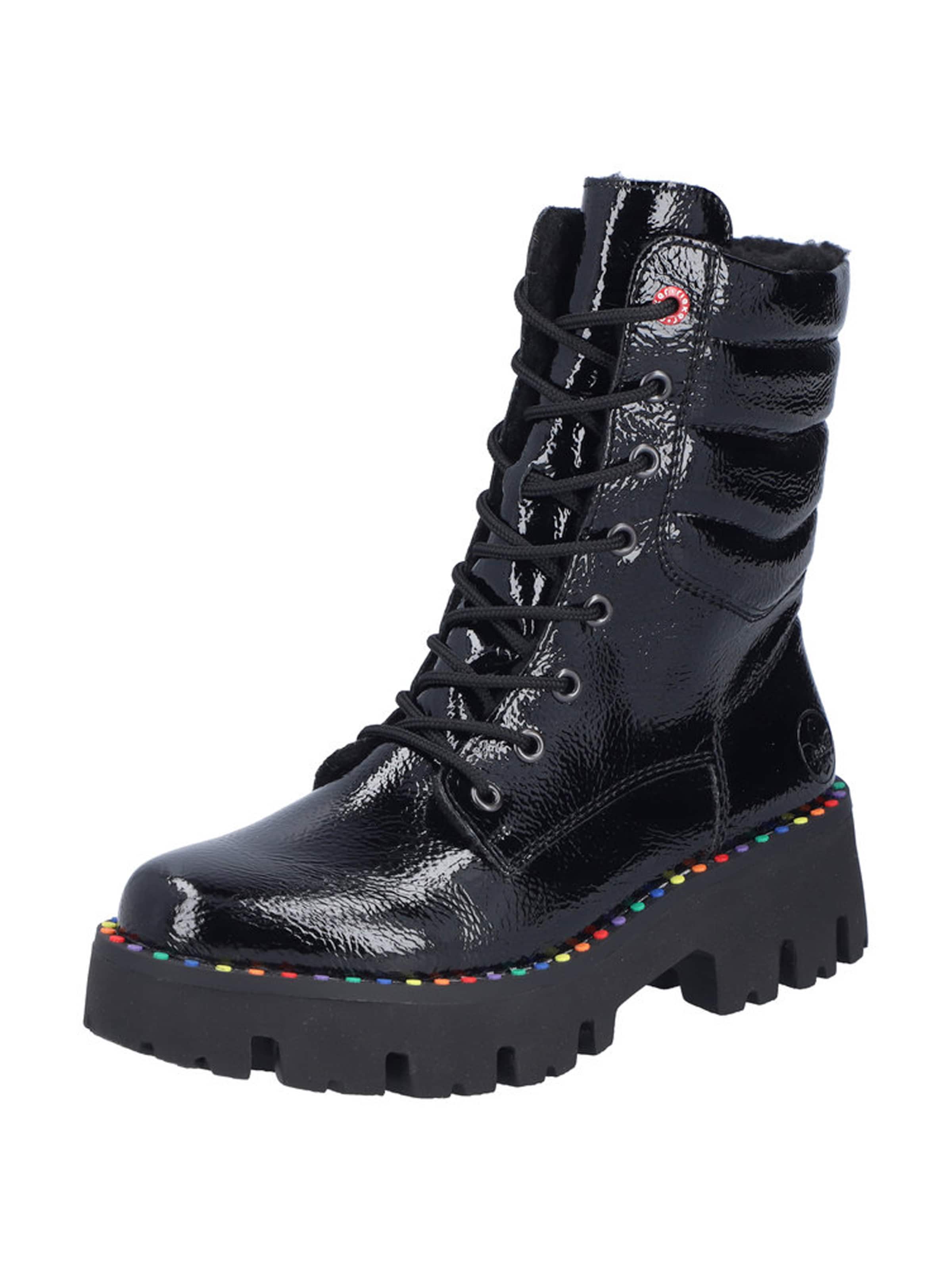 Rieker Μποτάκι με κορδόνια σε μαύρο: μπροστά