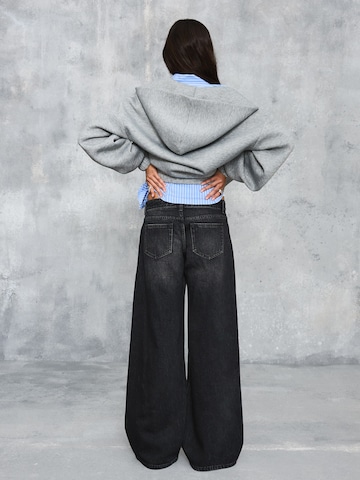 Wide Leg Jean Bershka en noir