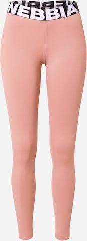 NEBBIA Workout Pants 'HERO' in Pink: front