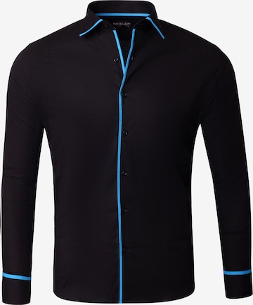 Reslad Button Up Shirt 'RS7118' in Black: front