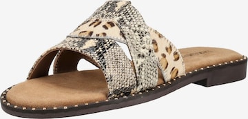 Mule LAZAMANI en beige : devant