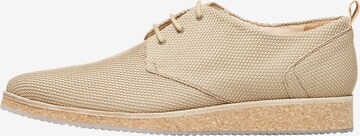 Henry Stevens Lace-Up Shoes 'Murphy PD' in Beige