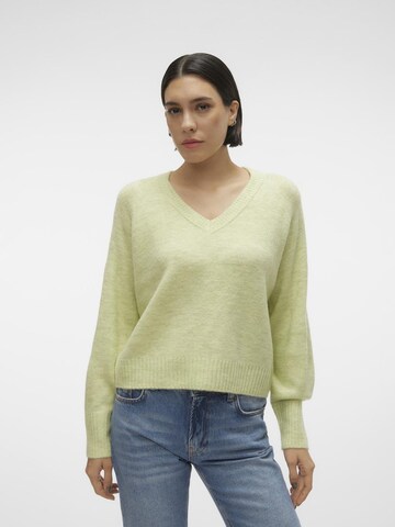 Pull-over 'ELLYLEFILE' VERO MODA en vert : devant