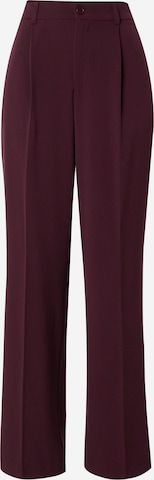 Pantaloni con pieghe di Gina Tricot in rosso: frontale