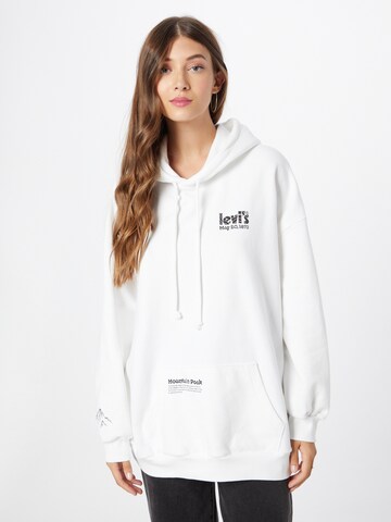 LEVI'S ® Sweatshirt 'Prism Hoodie' in Wit: voorkant