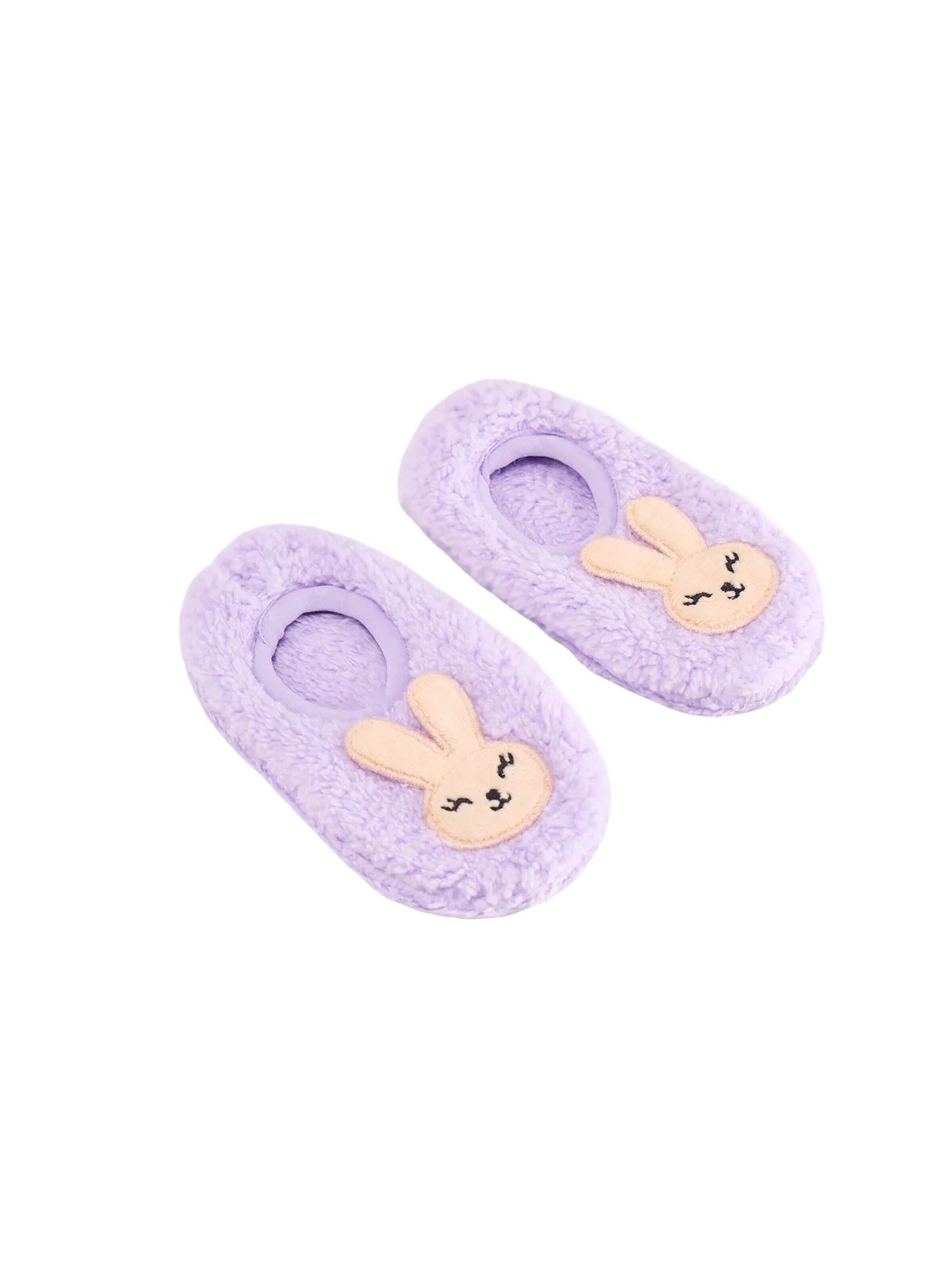 Penti Sokken 'PENTI Mädchen-Hausschuhsocken mit Hasenmuster' in Lila
