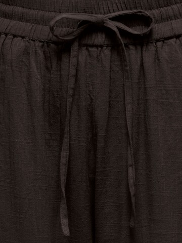 ONLY Wide leg Pants 'ONLTizana' in Brown