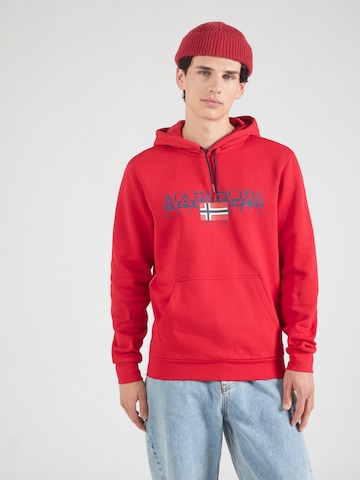 NAPAPIJRI Sweatshirt 'B-AYLMER' in Red: front