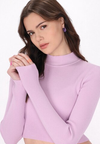 MYMO Sweater 'Comfy' in Purple