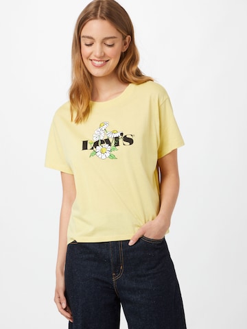 LEVI'S ® - Camiseta 'Graphic Varsity Tee' en amarillo: frente