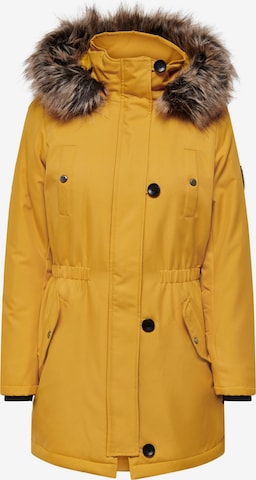 Parka invernale 'Iris' di ONLY in giallo: frontale