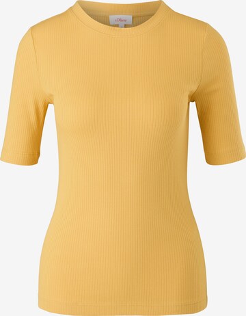 T-shirt s.Oliver en jaune : devant