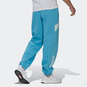 ADIDAS SPORTSWEAR Voľný strih Športové nohavice - Modrá