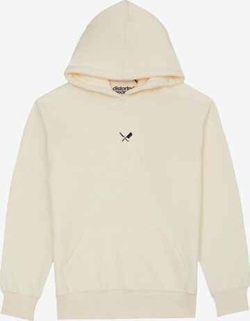 Sweat-shirt Distorted People en blanc : devant