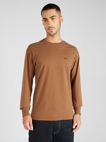 T-Shirt VANS en marron : devant