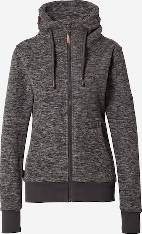 Alife and Kickin Zip-Up Hoodie 'VivianAK' in Grey: front