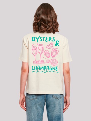 F4NT4STIC Shirt 'Oysters And Champagne' in Beige: voorkant