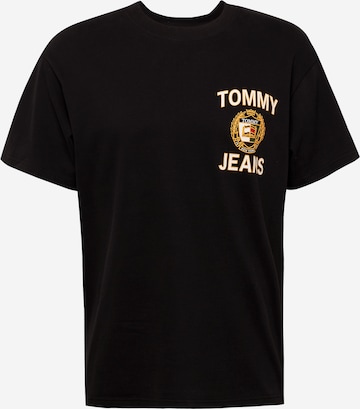 Tommy Jeans T-Shirt 'Luxe' in Schwarz: predná strana