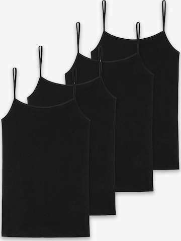 Maglietta intima di SCHIESSER in nero: frontale