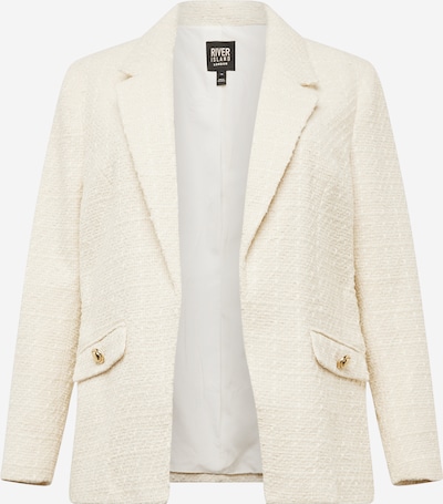 River Island Plus Blazer i kremfarget, Produktvisning