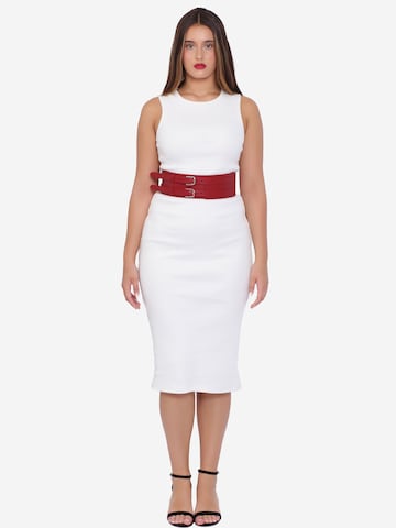 Haute Cuir Bælte 'Patrician Wide Belt' i rød