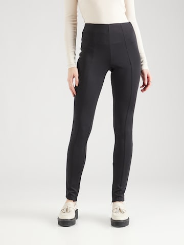 Calvin Klein Slimfit Leggings in Zwart: voorkant