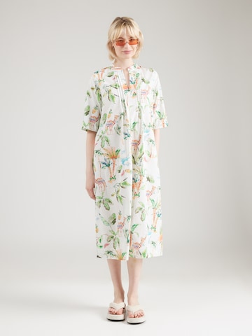 Robe Emily Van Den Bergh en blanc : devant