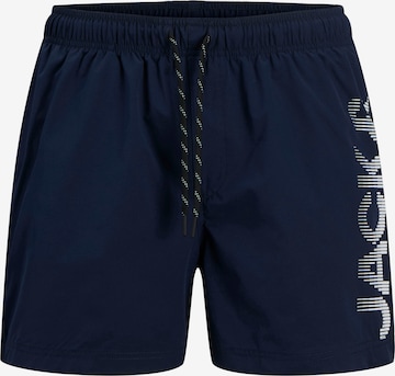 Jack & Jones Plus - Bermudas 'JPSTMaui' en azul: frente