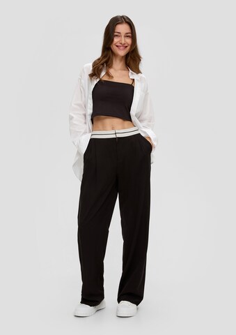 QS Wide leg Trousers in Black