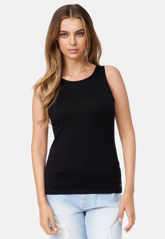 Cotton Candy Top 'Bianca' in Black: front