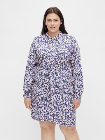 EVOKED Shirt Dress 'Vibold' in Blue: front