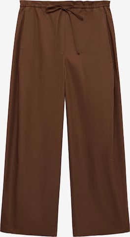 Baggy Pantaloni 'LUPE' di MANGO in marrone: frontale