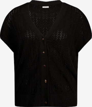 Cardigan 'Marika' Deeluxe en noir : devant