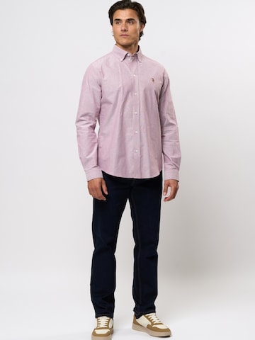Coupe regular Chemise 'Armin' U.S. POLO ASSN. en rouge