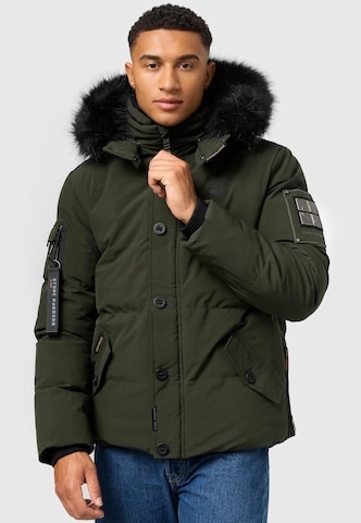 STONE HARBOUR Winter Jacket 'Halvaar' in Green: front