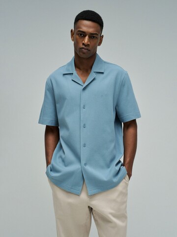 Salsa Jeans Regular fit Button Up Shirt in Blue: front