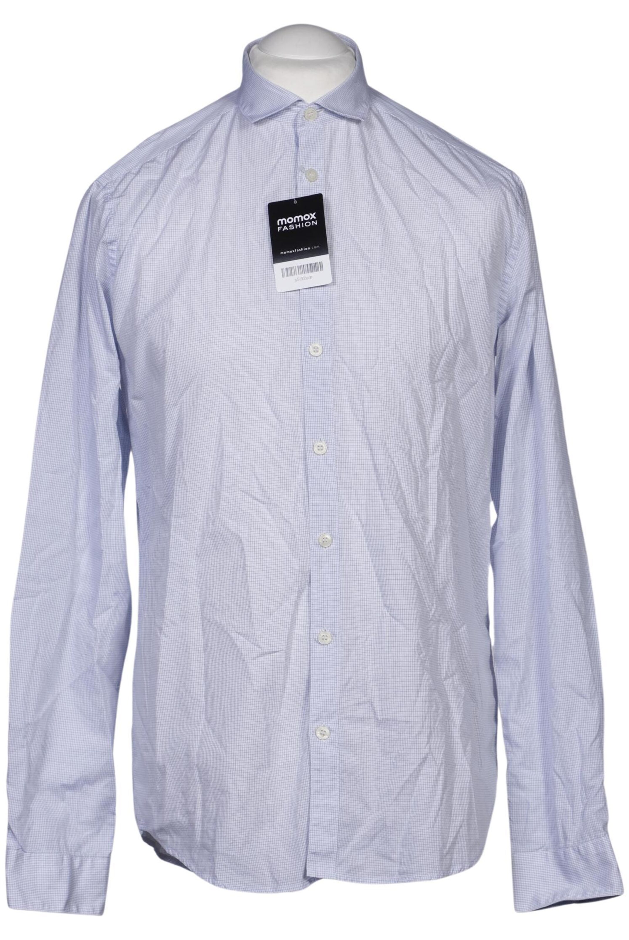 Tiger of Sweden Button Up Shirt in L in Blue: front