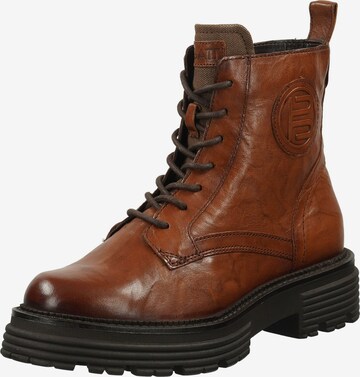TT. BAGATT Lace-Up Ankle Boots in Brown: front