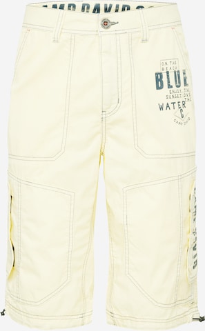 CAMP DAVID Regular Pants in Yellow: front