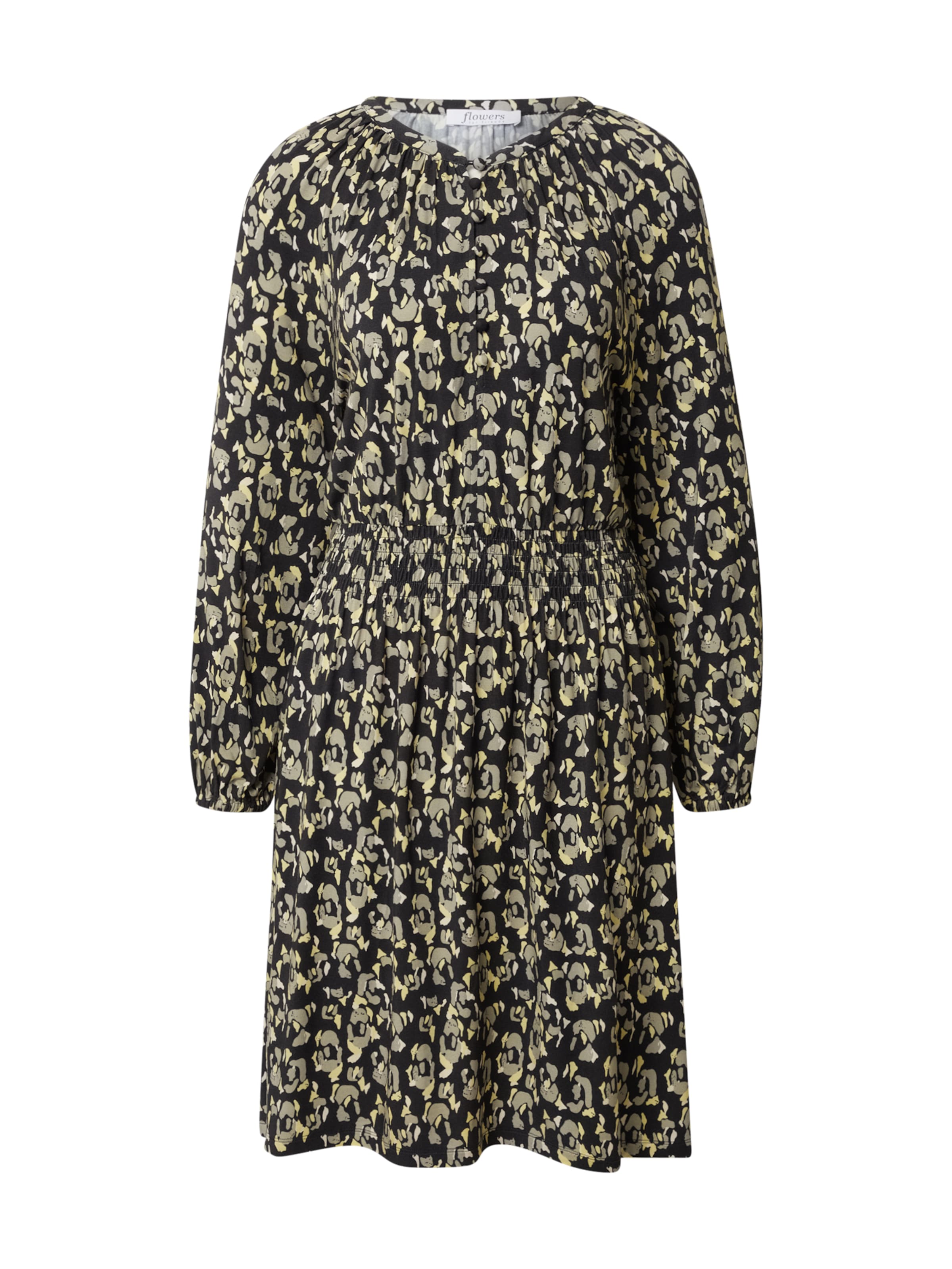 Flowers for Friends Kleid in Schwarz: Vorderseite