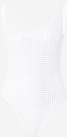 GUESS - Bustier Traje de baño en blanco: frente