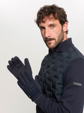 bugatti Full Finger Gloves in Blue