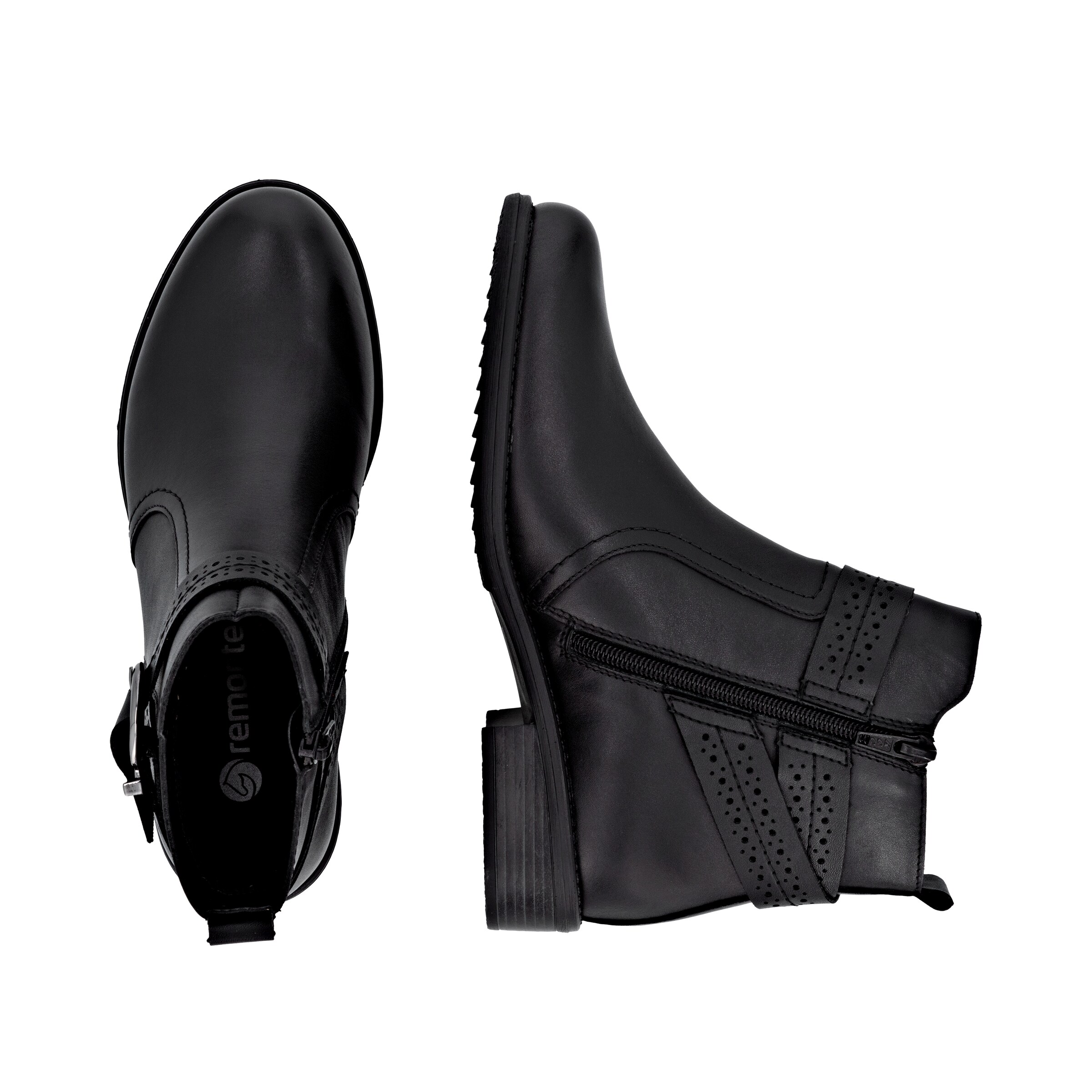 Bottines 'D0F81' REMONTE en noir