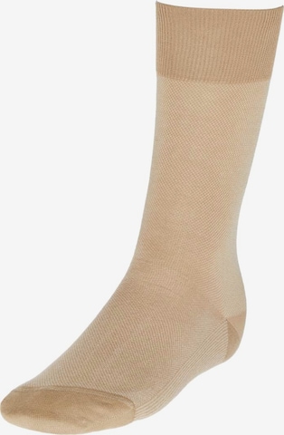 Chaussettes Boggi Milano en beige : devant