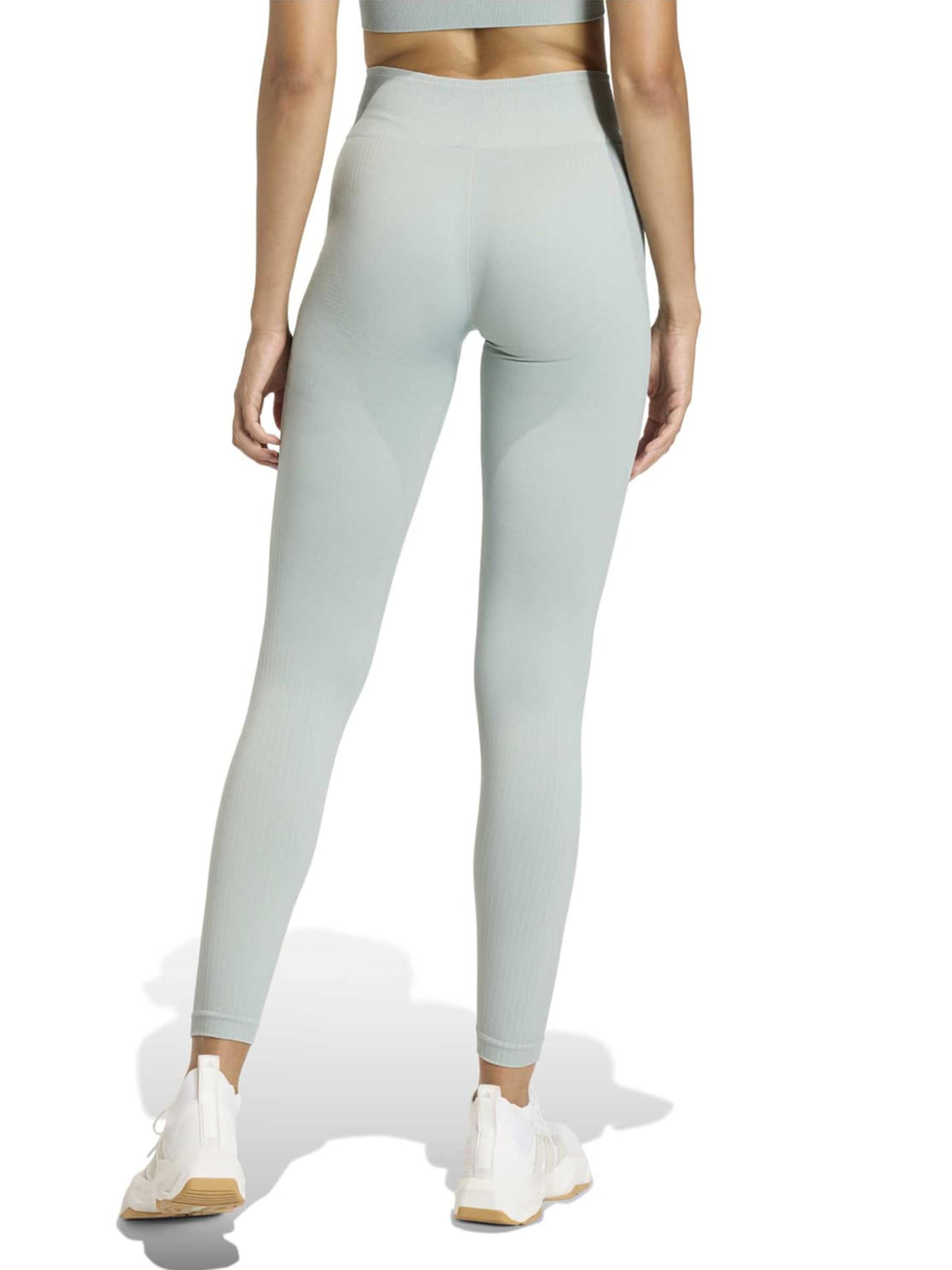 ADIDAS PERFORMANCE Skinny Fit Спортен панталон 'Essentials' в зелено