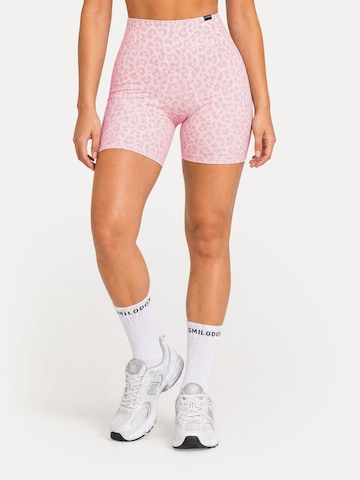 Skinny Leggings ' Velvara ' Smilodox en rose