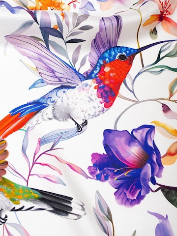 Sciarpa 'Seidentuch Twillseide Kolibri weiß lila' di MayTree in lilla
