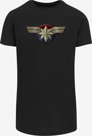 F4NT4STIC T-Shirt 'Captain Marvel' in Schwarz: predná strana