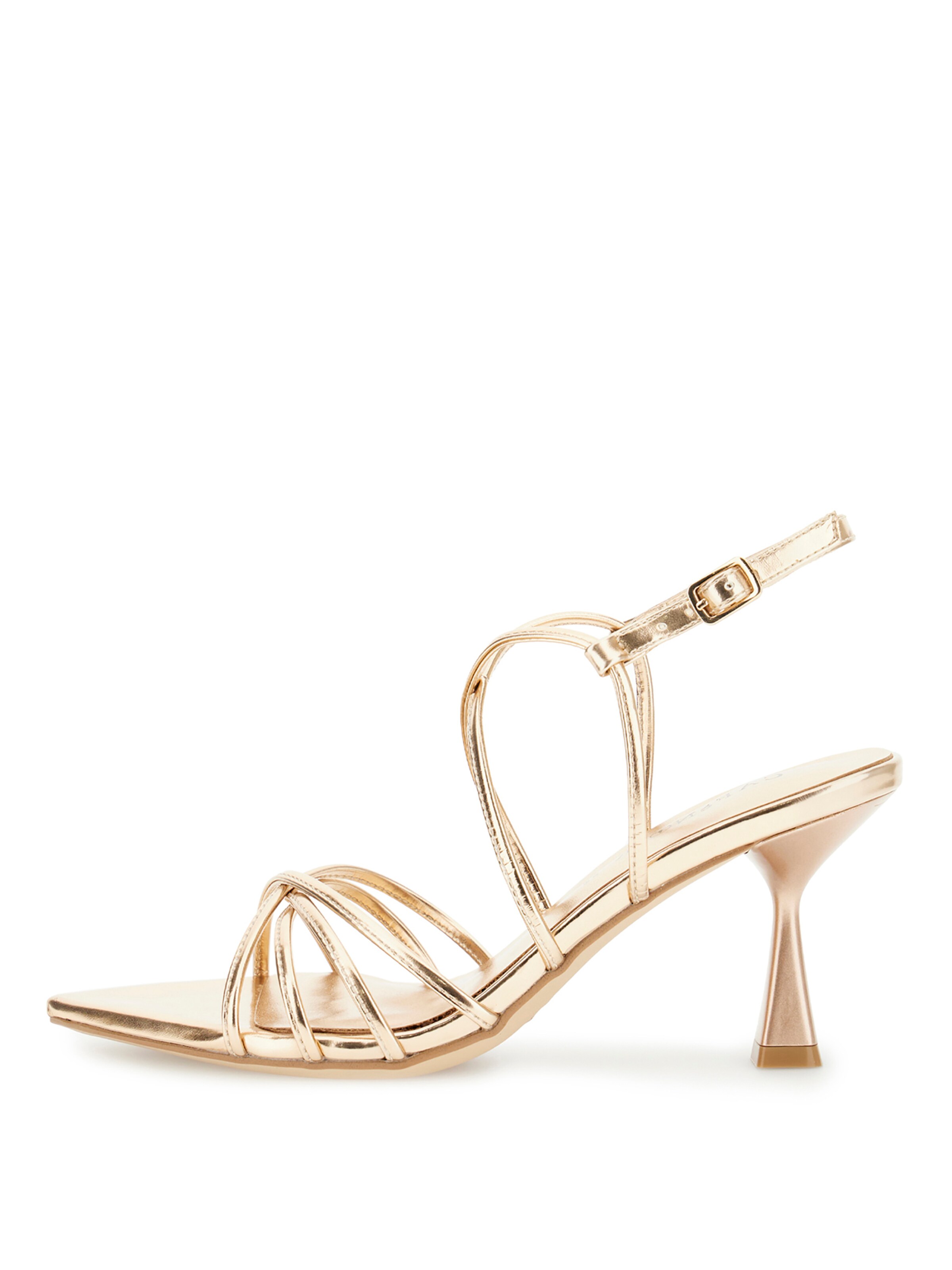 Sandalo di CAFè NOIR in oro: frontale